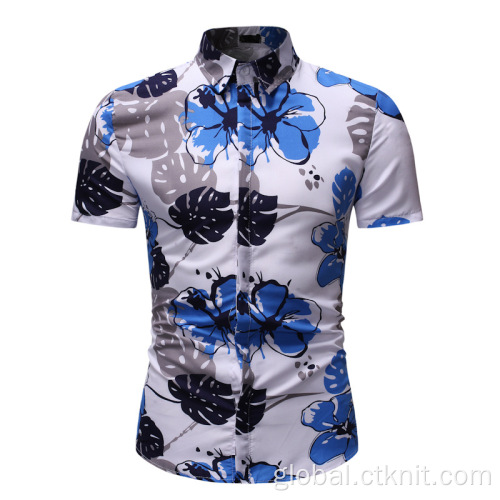 Summer Long Sleeve Shirts branded  summer printed shirts for men Supplier